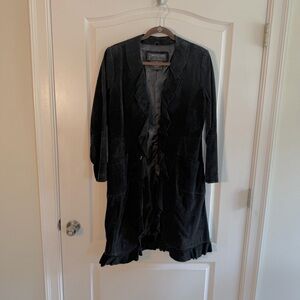 Rem Garson Vintage Suede Trench Coat